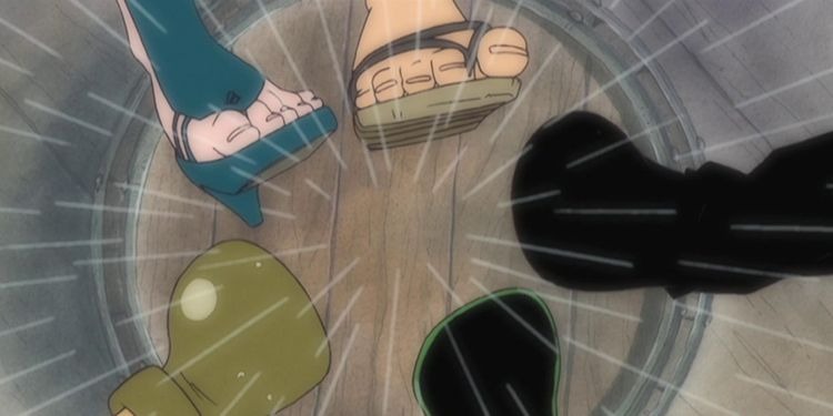 luffy s teammates put one foot e