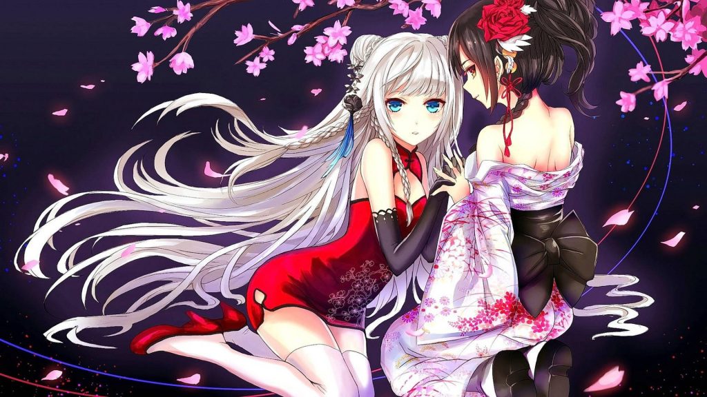 anime lesbian cherry blossoms uk